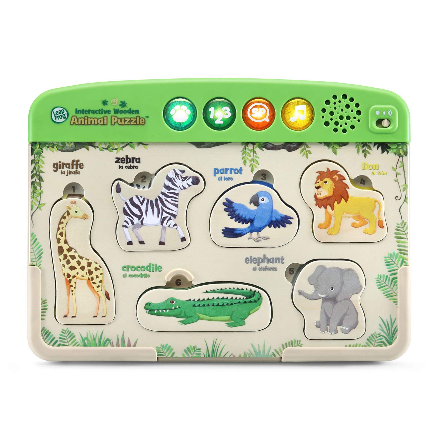 Amazon.com: LeapFrog Interactive Wooden Animal Puzzle : Toys & Games